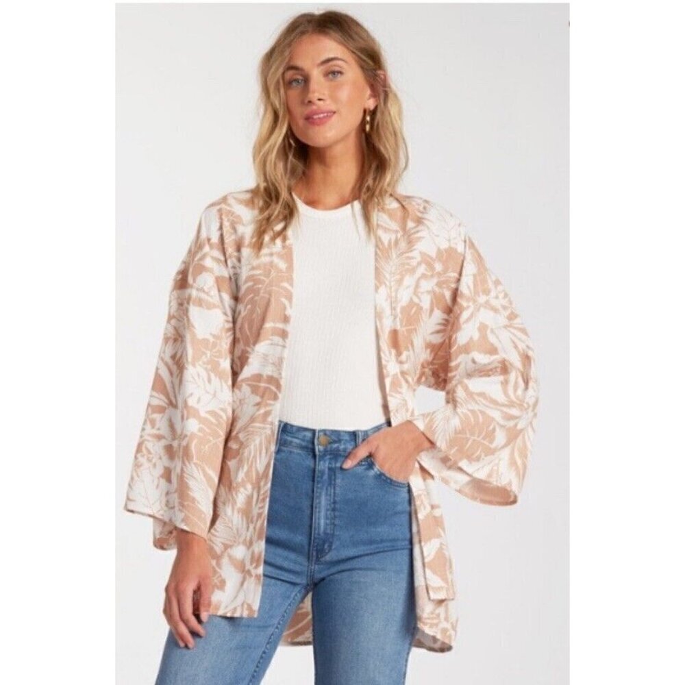 Billabong Sweet Summer Kimono Viscose Blend Size S / M boho Beachy
